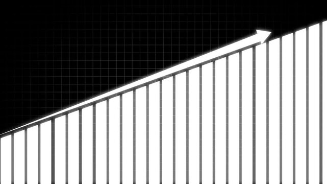 Abstract business graph chart icon. Financial business diagram charts and stock numbers showing profits .Graph With rocket Sale Symbols. Profit, Business Success icon