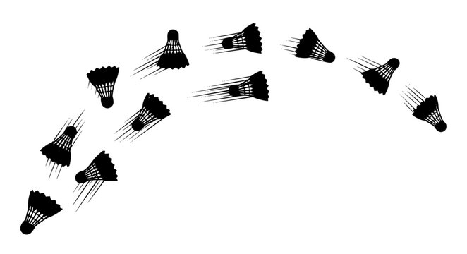Shuttlecock Motion Vector &ndash; Flight Path & Speed Set