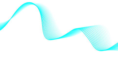 Fototapeta premium Abstract blue wave vector illustration with flowing lines and digital gradient patterns creating a dynamic motion design for a professional business technology backdrop