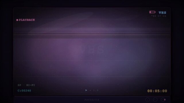 Noisy VHS effect hd tv screen glitch distorted flickering lines pixellate screen noise grainy texture, analog tv bad signal problem broadcasting error screen play pause effect