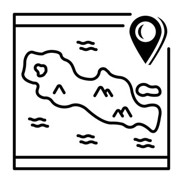 This Java island icon is suitable for Indonesian Culture, etc