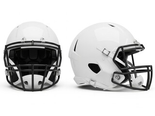 Fototapeta premium Modern football helmet with advanced face shield and side view