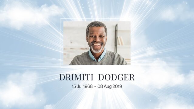 Funeral Program Video Template &ndash; memorial slideshow, tribute montage, obituary video opener