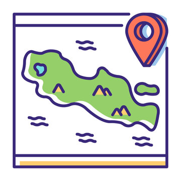 This Java island icon is suitable for Indonesian Culture, etc