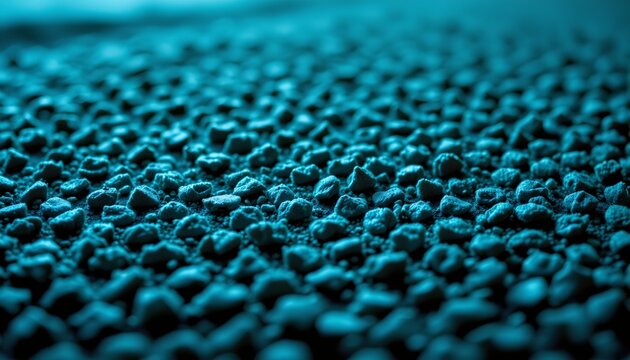 A material that resembles bubble wrap with circular patterns, set against a dark blue background