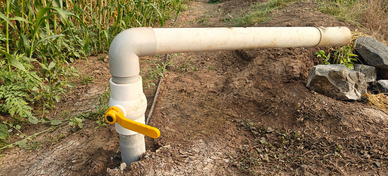 valve pipe at agriculture field