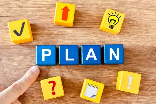 PLAN　計画を考えるイメージ