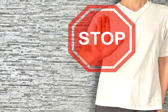 若い男性とSTOP