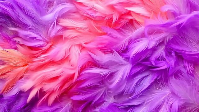 Digital art powder purple feather abstract background