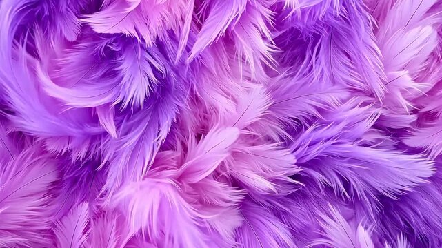 Digital art powder purple feather abstract background