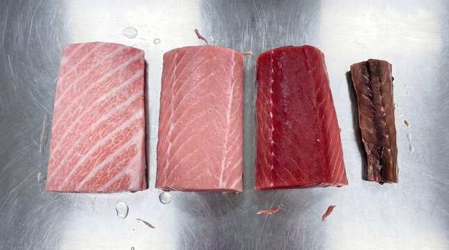 Bluefin tuna premium cuts otoro chutoro akami