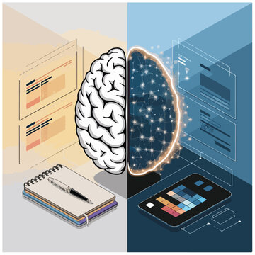 Isometric Collaborative Workspace with Neural Network and Creative Tools.