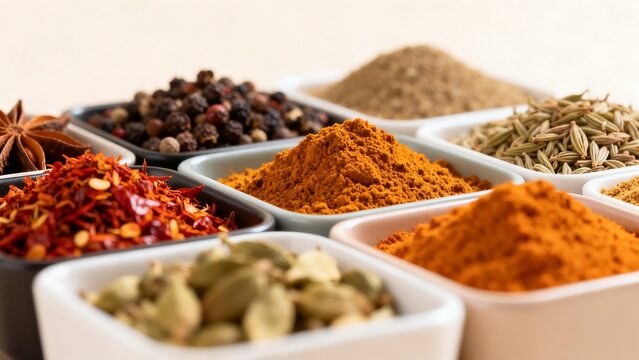 Spices in Bowls