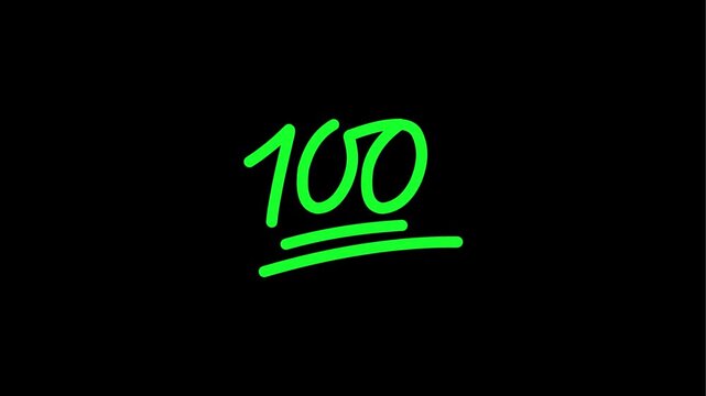 A bright green background with red handwritten style text