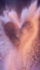 Fototapeta premium Bursting heart of color a romantic abstract image conveying love’s vibrant energy