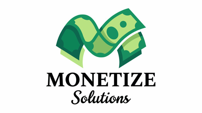 A dynamic logo featuring stylized money symbols, capturing the essence of financial solutions, offering modern and relevant portrayals of currency and investment services.