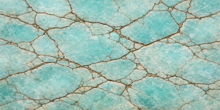 Old grunge blue stone wall texture with a cracked marble pattern and peeling paint on a rough vintage surface