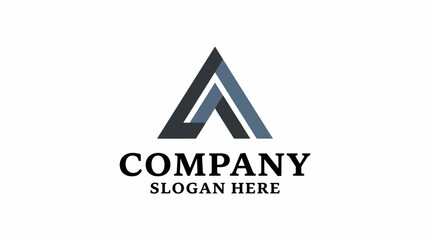 Fototapeta premium This image represents a sleek, professional logo design featuring an abstract letter 'A', perfect for corporate brands looking for a modern and sophisticated identity.