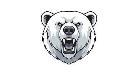 Illustration of a Polar Bear Head. © Muhammad