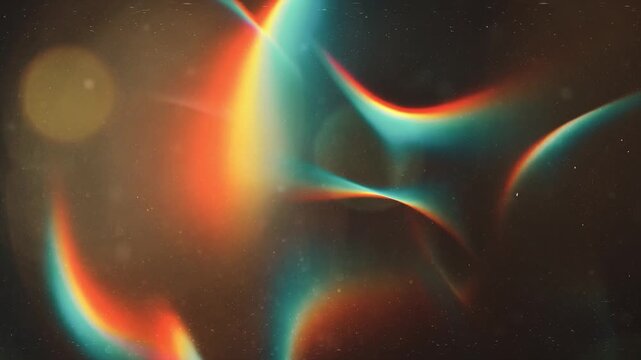 Ethereal Neon Light Streams Flowing Through Cosmic Void Abstract
