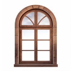 Obraz premium Window wood architecture white background transparent.