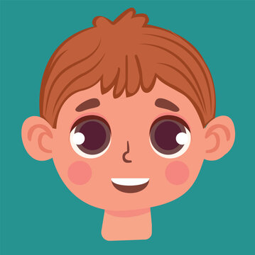 cute young boy school boy vector character happy kid child illustration avtar