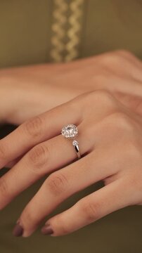 Diamond Turn round fancy silver engagemenet and party ring with beautyful ledy 