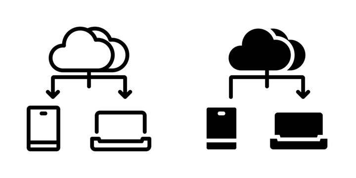 Server sharing icon, element icon for design branding, print, and digital media