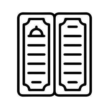 Restaurant Menu Outline Icon