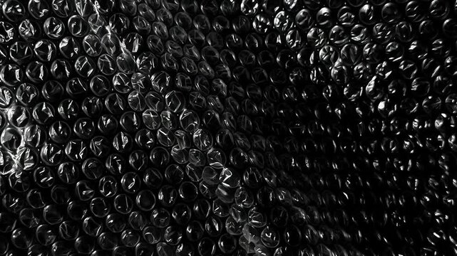 Monochromatic Bubble Wrap Pulsing Wave Abstract Cinematic Motion Texture