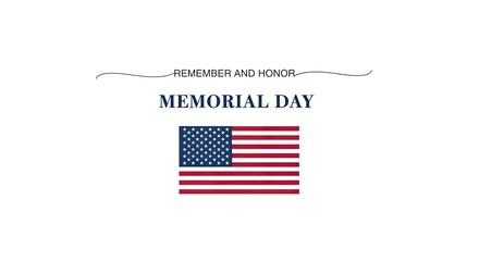Obraz premium Honoring heroes a patriotic memorial day image with american flag and silhouette
