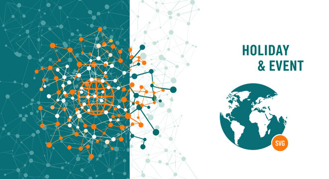 A modern abstract graphic symbolizing interconnectedness and collaboration, perfect for illustrating complex systems and promoting innovation in busin