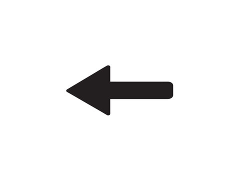 right facing bold arrow flat design vector illustration