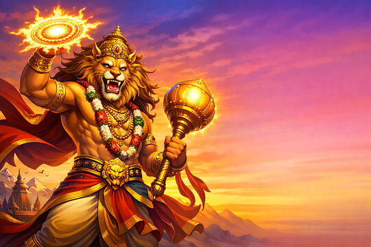 Celebrate Narasimha Jayanti, the powerful avatar of Lord Vishnu, with devotion, rituals, bhakti, protection prayers and spiritual blessings everywhere