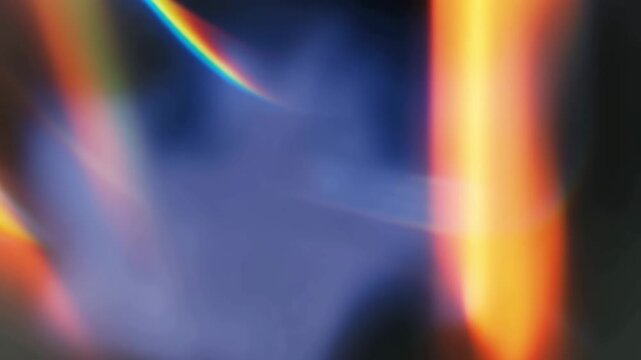 Prismatic Light Refraction Rainbow Spectral Rays Abstract Motion Graphic