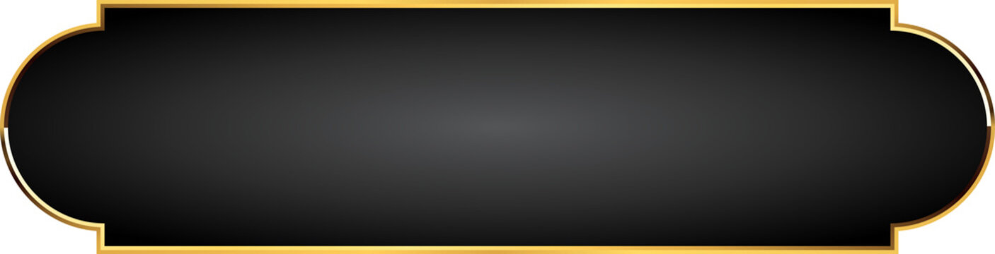 Black and Gold Luxury Frame Text Box Illustration