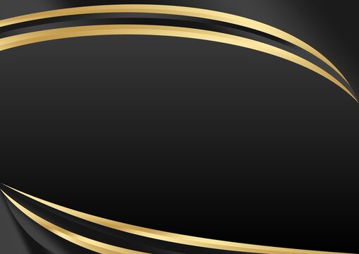 Black and Gold Elegant Frame Border