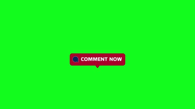 Cursor clicks 'Like' button on green screen background, animation