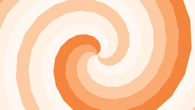 Motion hypno Hypnotic Orange Spiral Swirl Abstract Background Animation Loop Seamless