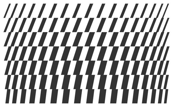 Striped linear pattern. Dynamic structure with slanted lines of varying thickness (thin and thick stripes). Transition effect. Geometric background. Illustration for presentation or digital design.