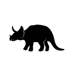 Obraz premium Dinosaur drawing silhouette element