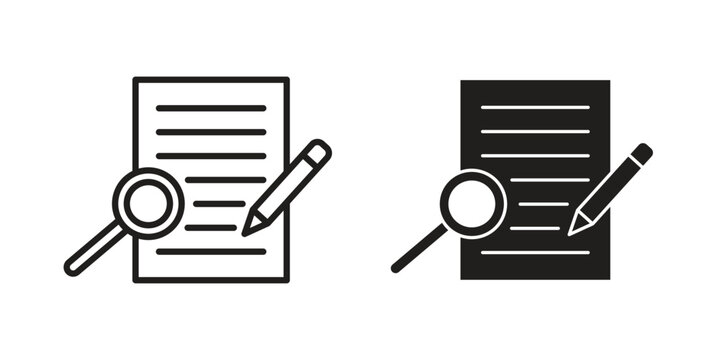 Defining icon and symbol. Vector icon editable set