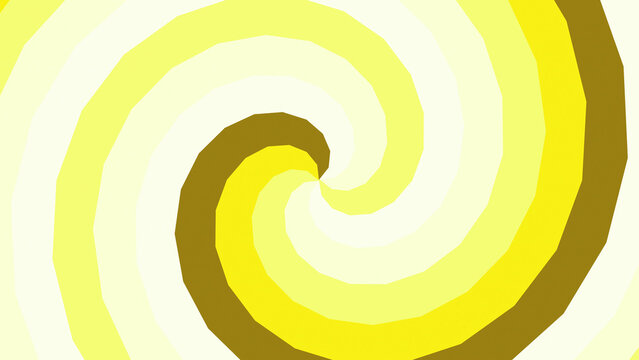 Motion hypno Hypnotic Yellow Spiral Swirl Abstract Background Animation with Gradual Color Transition