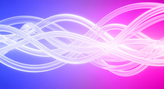 高速通信やAIを象徴する光の流線 抽象的なデジタル背景 5G ネットワーク 未来的なグラデーション