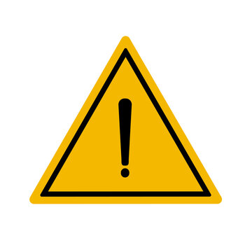yellow warning sign