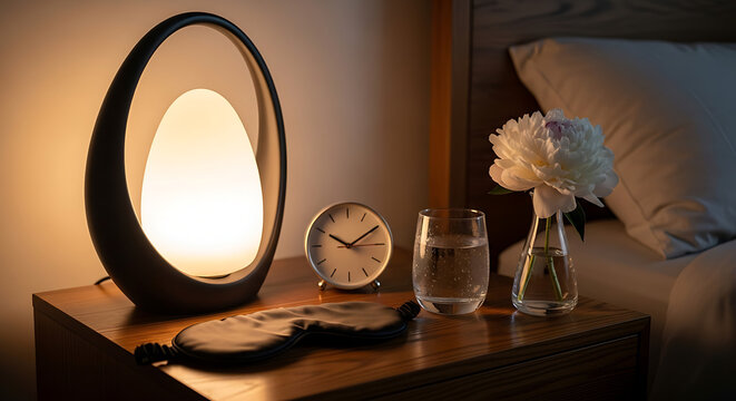Oval Shaped Table Lamp Light.