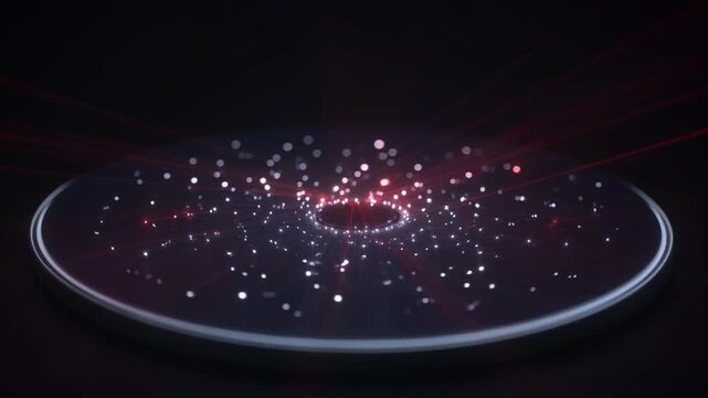 Black Hole in Space Galaxy.