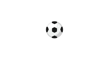 Fototapeta premium Classic Soccer Ball Vector Icon Illustration. Football Sport Game Object Isolated on Clean White Background. Digital Graphic Element.