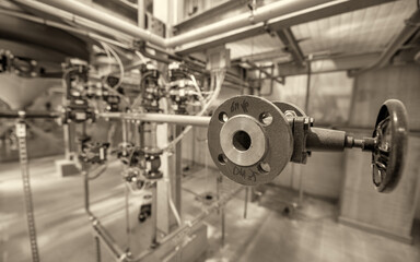 Fototapeta premium Industrial machinery for recovery and refining of precious metals from manufacturing waste