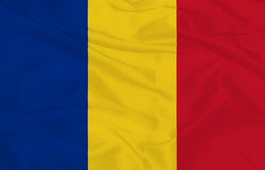 Fototapeta premium Romania texture Flag